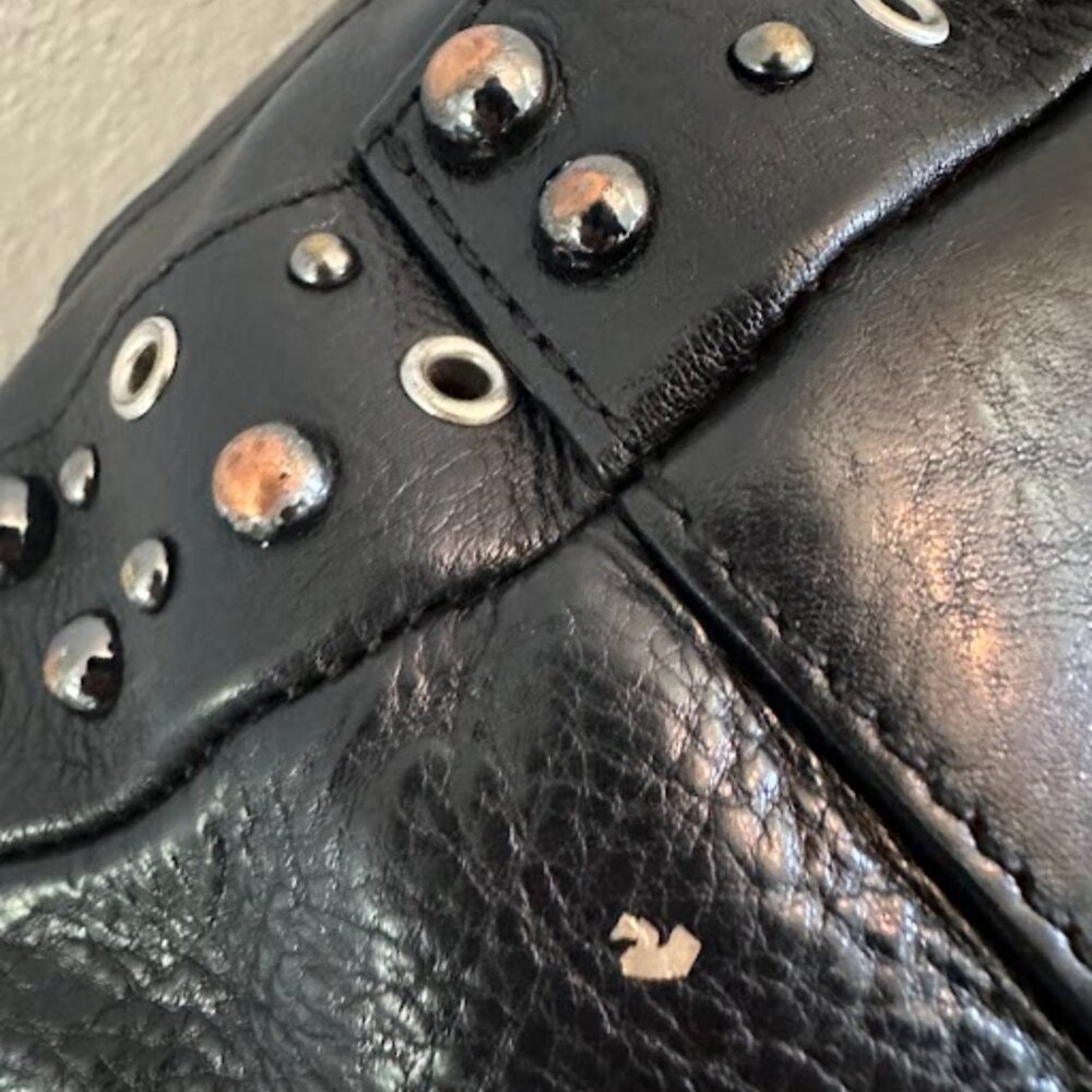 Vintage Karen Millen Large black leather Hobo Bag - Picture 5 of 7